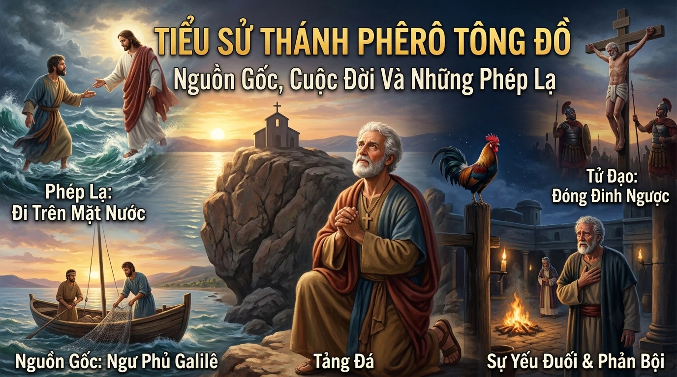 Tiểu Sử Thánh Phêrô Tông Đồ: Nguồn Gốc, Cuộc Đời Và Những Phép Lạ