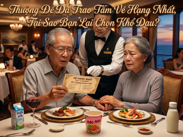 Thượng Đế Đã Trao Tấm Vé Hạng Nhất, Tại Sao Bạn Lại Chọn Khổ Đau?