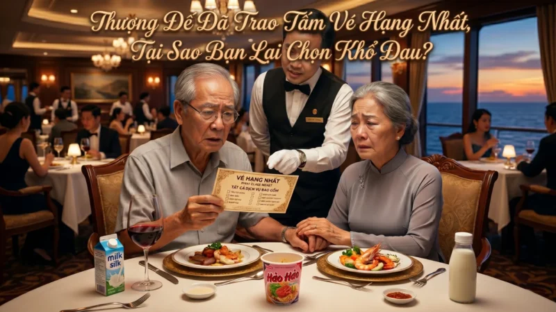 Thượng Đế Đã Trao Tấm Vé Hạng Nhất, Tại Sao Bạn Lại Chọn Khổ Đau?