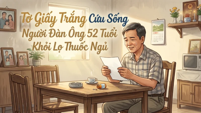 Tờ Giấy Trắng Cứu Sống Người Đàn Ông 52 Tuổi Khỏi Lọ Thuốc Ngủ