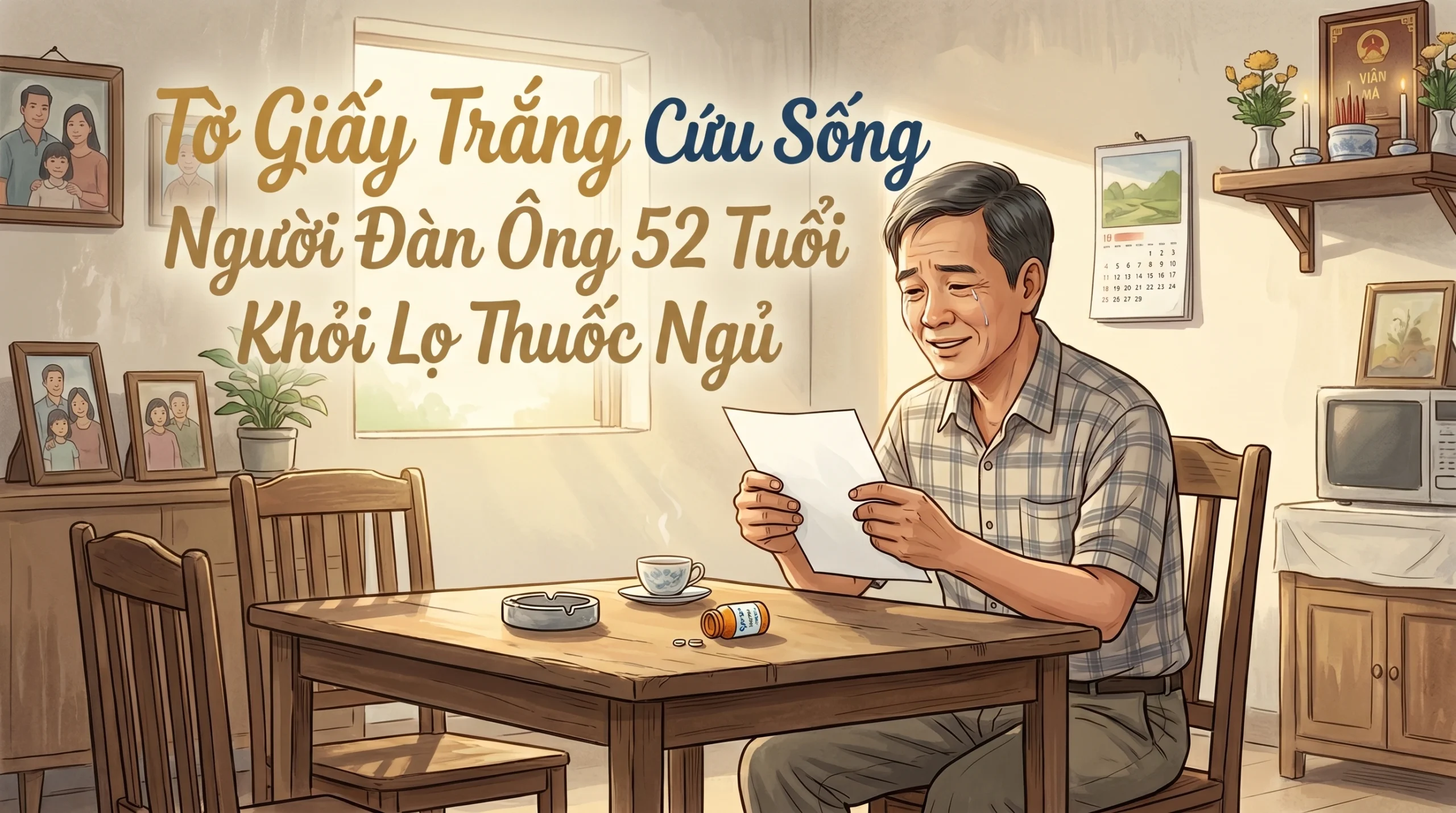 Tờ Giấy Trắng Cứu Sống Người Đàn Ông 52 Tuổi Khỏi Lọ Thuốc Ngủ