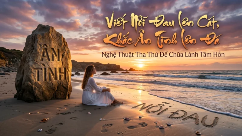 Viết Nỗi Đau Lên Cát, Khắc Ân Tình Lên Đá – Nghệ Thuật Buông Bỏ Để Chữa Lành