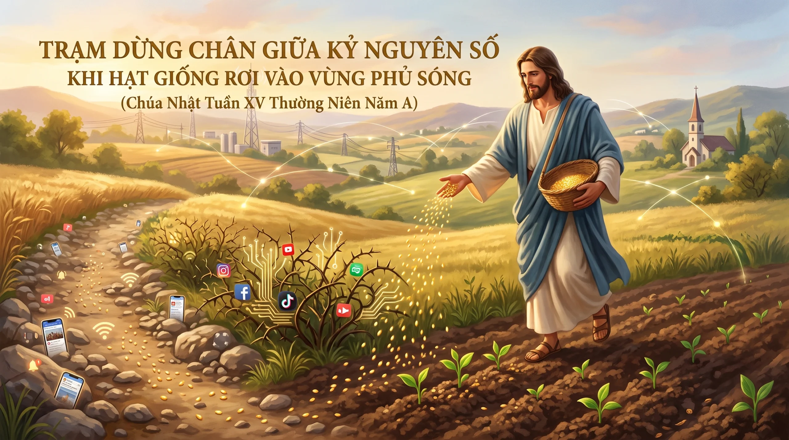 🌿 Trạm Dừng Chân Giữa Kỷ Nguyên Số: Khi Hạt Giống Rơi Vào Vùng Phủ Sóng