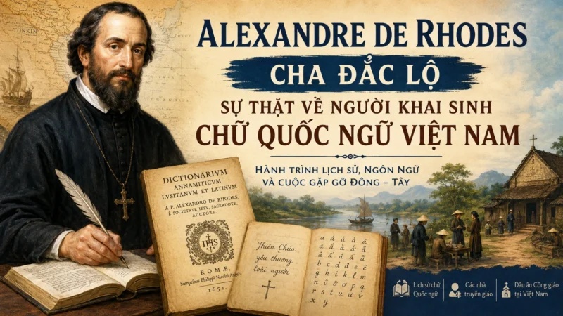 Alexandre de Rhodes – Cha Đắc Lộ: Sự Thật Về Người Khai Sinh Chữ Quốc Ngữ Việt Nam