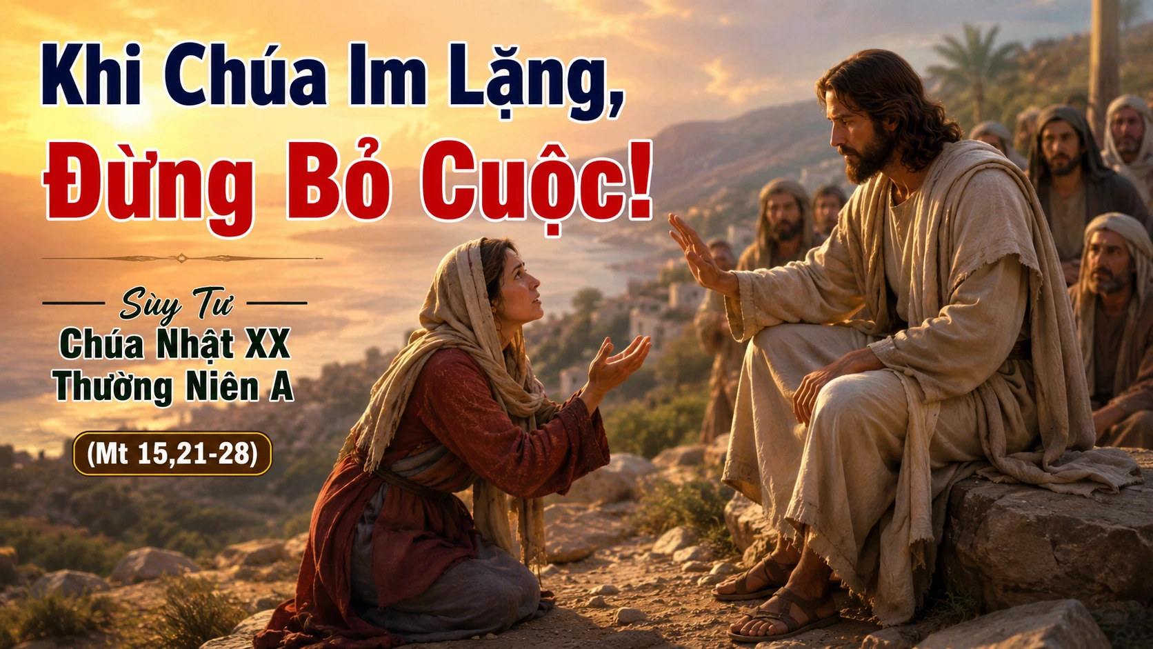 Khi Chúa Im Lặng, Đừng Bỏ Cuộc! Suy tư Chúa Nhật XX Thường Niên – A