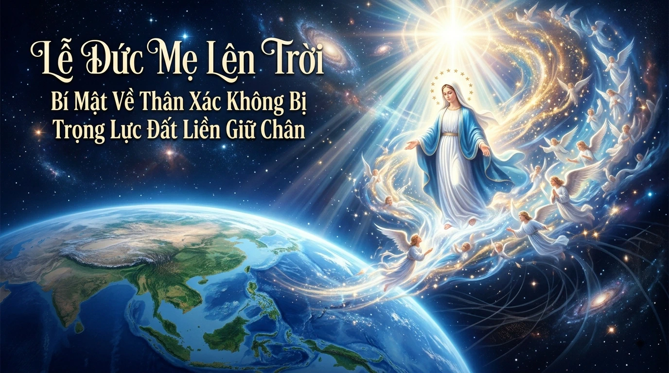 Lễ Đức Mẹ Lên Trời: Bí Mật Về Thân Xác Không Bị Trọng Lực Đất Liền Giữ Chân