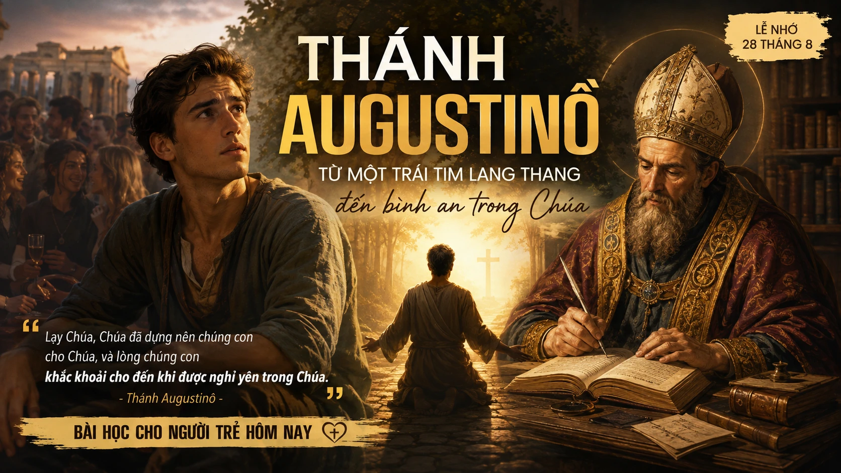 Thánh Augustinô – Từ Lạc Lối Đến Thánh Thiện: Người Trẻ Hôm Nay Học Gì Nơi Ngài?