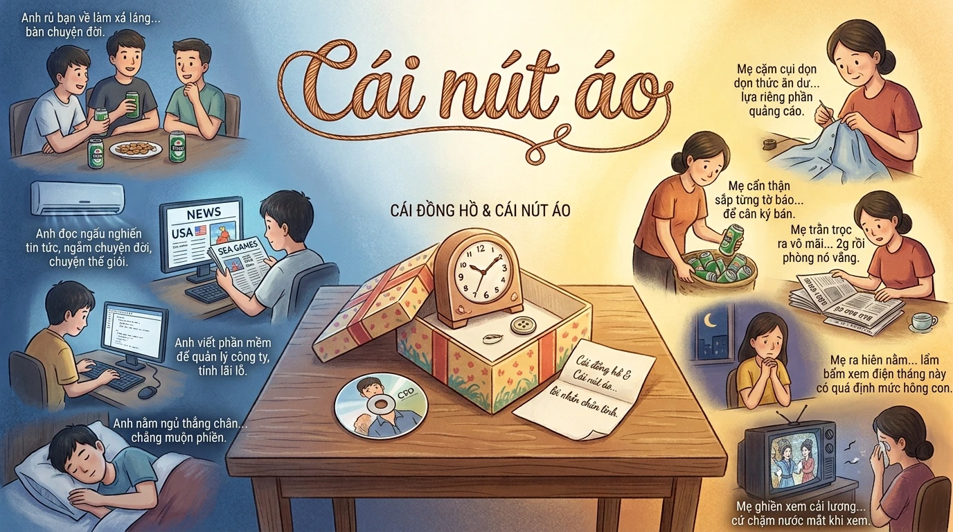 Chiếc Nút Áo – Bài Học Thức Tỉnh Về Tình Mẫu Tử Và Sự Vô Tâm | Chìa Khóa Chữa Lành