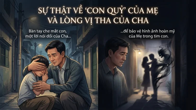 Bí Mật Bàn Tay Che Mắt Con Và “Con Quỷ” Lúc Nửa Đêm Của Người Cha