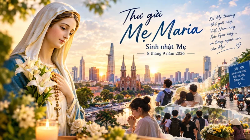 Sinh Nhật Đức Mẹ 8/9: Thư Gửi Mẹ Maria – Xin Mẹ Thương Thế Giới, Việt Nam Và Mỗi Gia Đình
