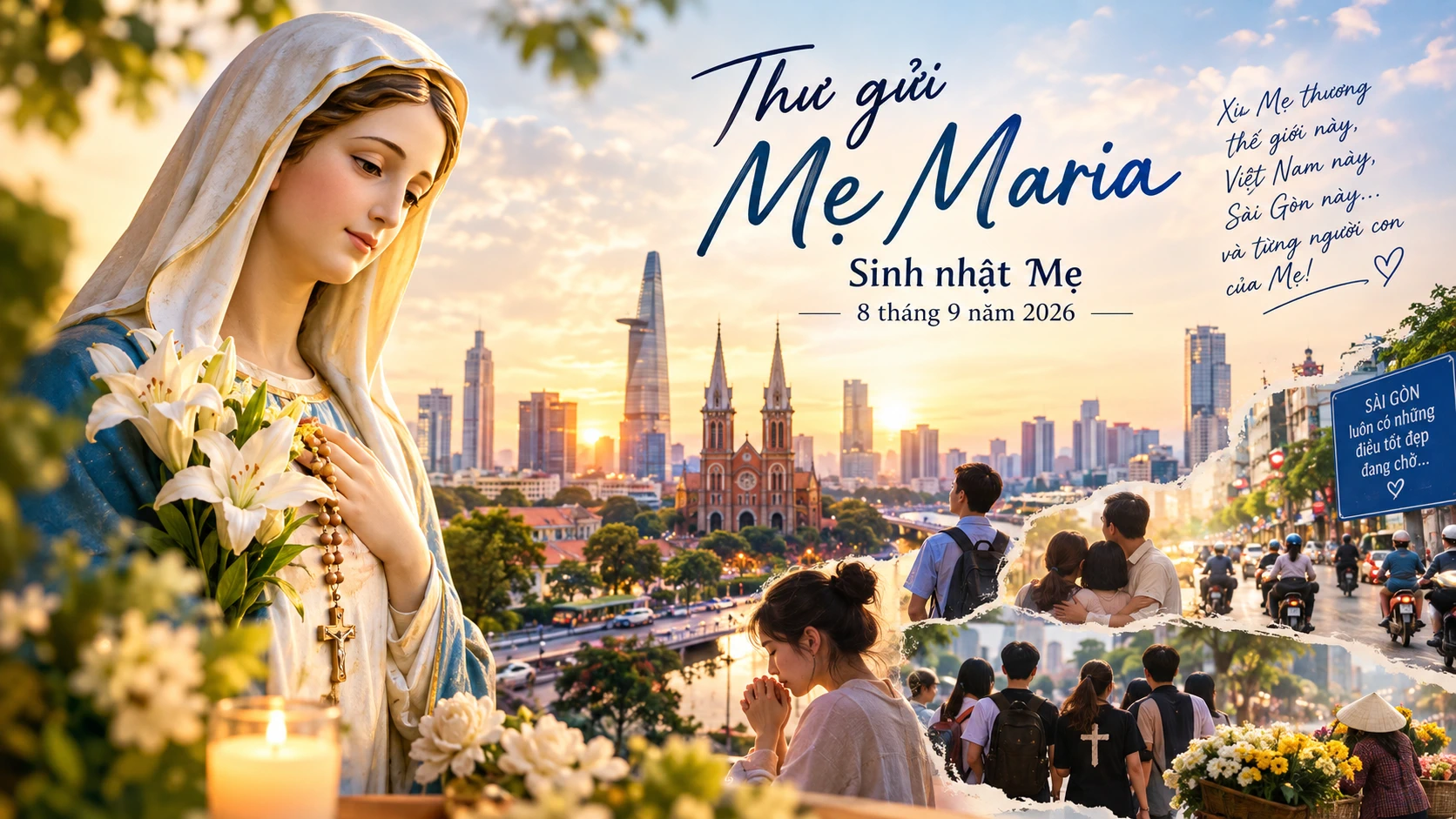 Sinh Nhật Đức Mẹ 8/9: Thư Gửi Mẹ Maria – Xin Mẹ Thương Thế Giới, Việt Nam Và Mỗi Gia Đình