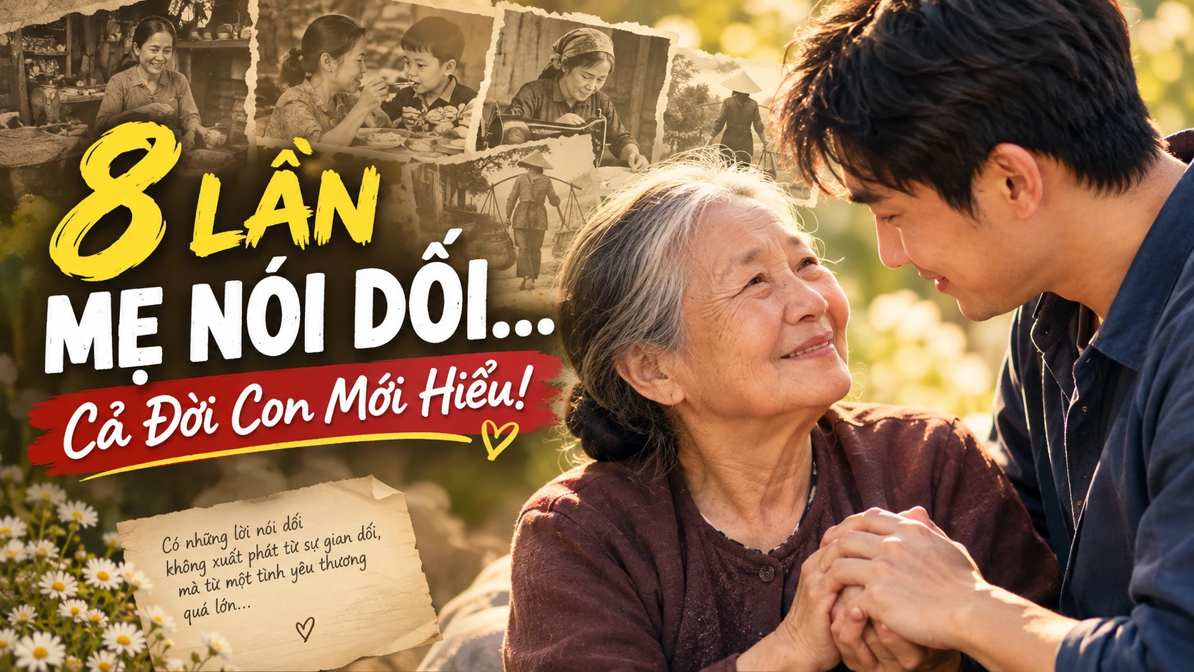 8 Lần Mẹ Nói Dối Khiến Con Bật Khóc – Cả Đời Mới Hiểu Tình Mẹ