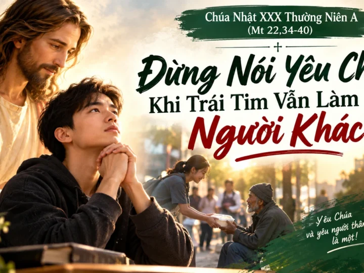 Chúa Nhật XXX Thường Niên A: Đừng Nói Yêu Chúa Khi Trái Tim Vẫn Làm Đau Người Khác