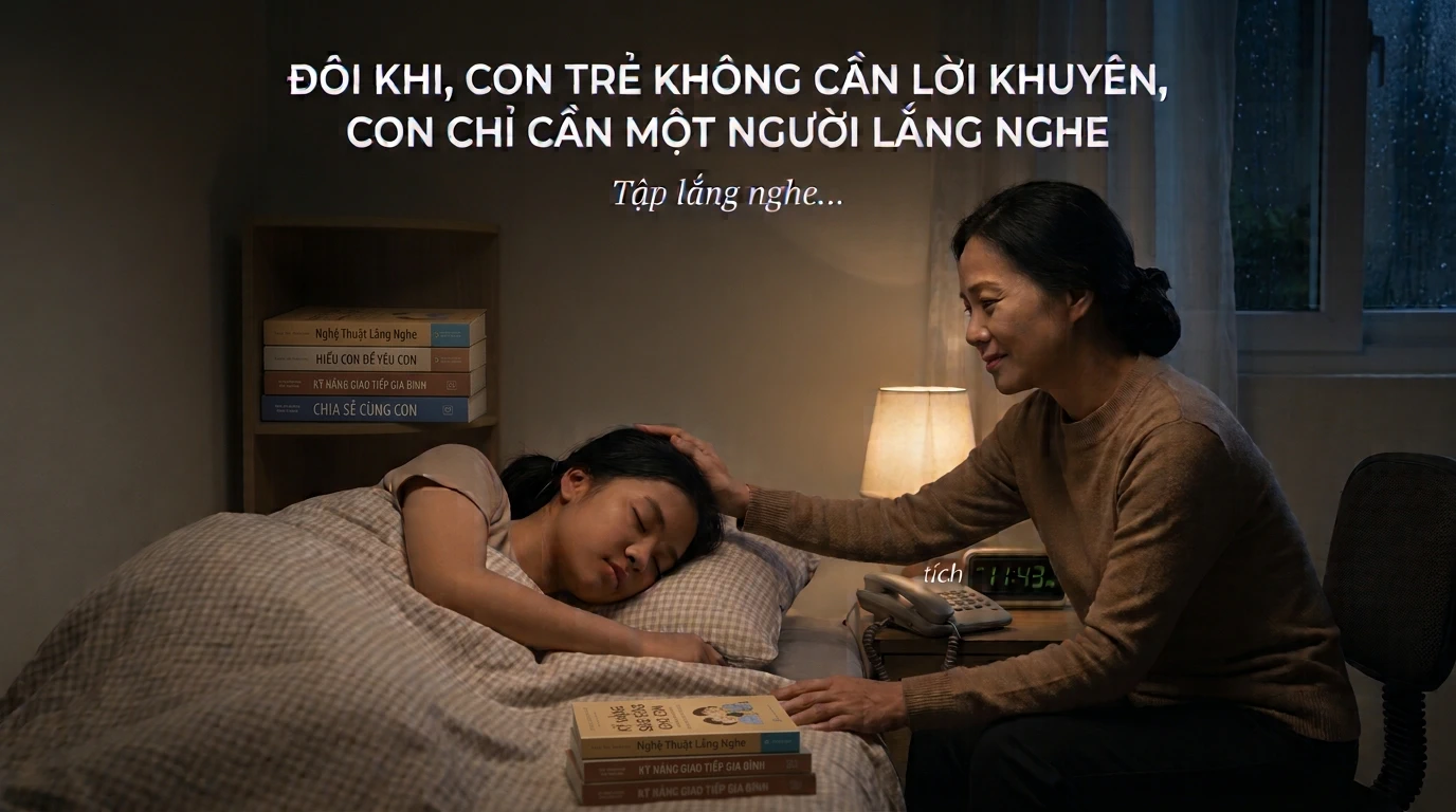 Cuộc Gọi Trong Đêm: Đôi Khi, Con Trẻ Không Cần Lời Khuyên, Con Chỉ Cần Một Người Lắng Nghe