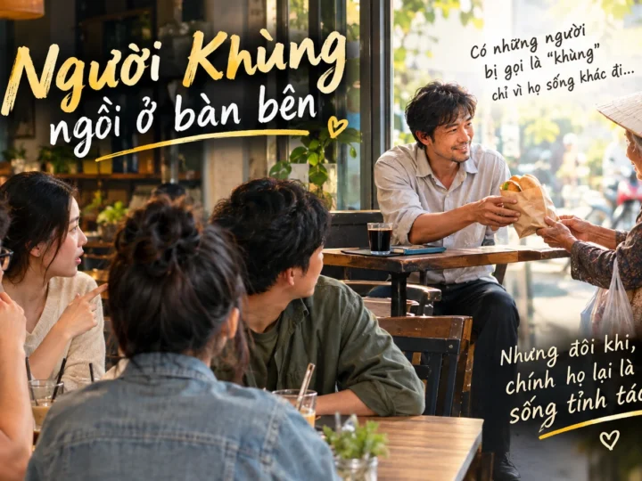 Người Khùng Ngồi Ở Bàn Bên – Khi Sống Tử Tế Bỗng Trở Thành Điều “Bất Thường”