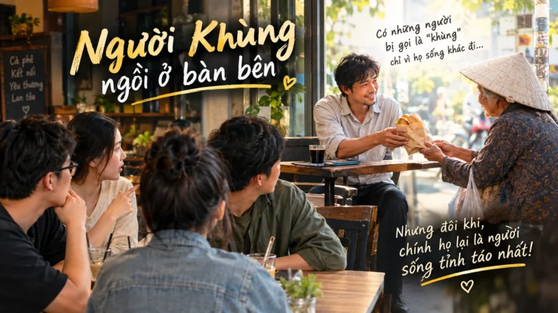 Người Khùng Ngồi Ở Bàn Bên